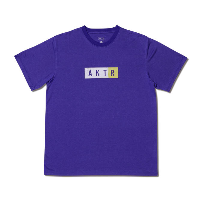 AKTR PAINTING BOX LOGO SPORTS TEE BLUE【122-013005】