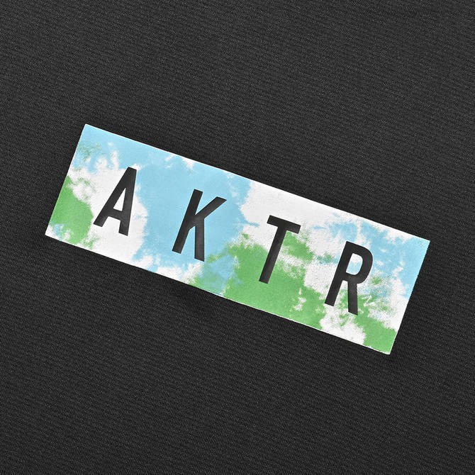 AKTR MIXTURE TIEDYE LOGO SPORTS TEE【123-006005】BK