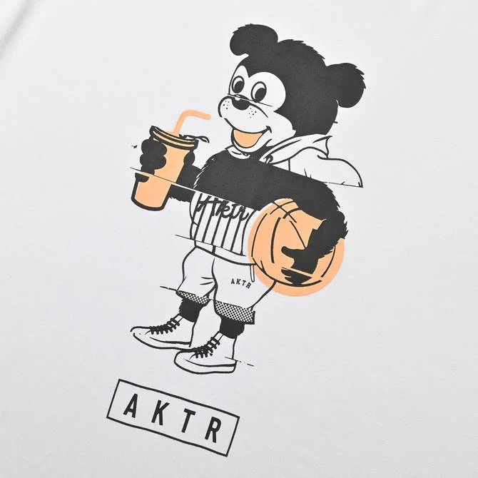 AKTR MIXTURE NICK SPORTS TEE WH【123-016005】