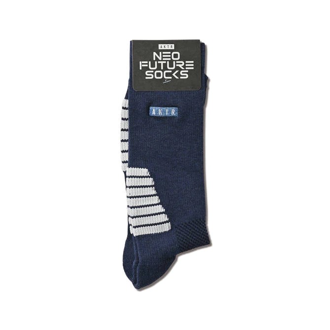 AKTR LOGO NEO FUTURE SOCKS LBLxGR【123-020021】