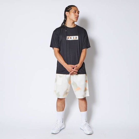 AKTR SCRIBBLE BOX LOGO SPORTS TEE BK【124-018005】