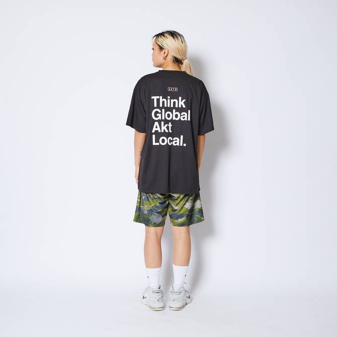 AKTR  LOCAL LOOSE FIT SPORTS TEE BK【124-019005】