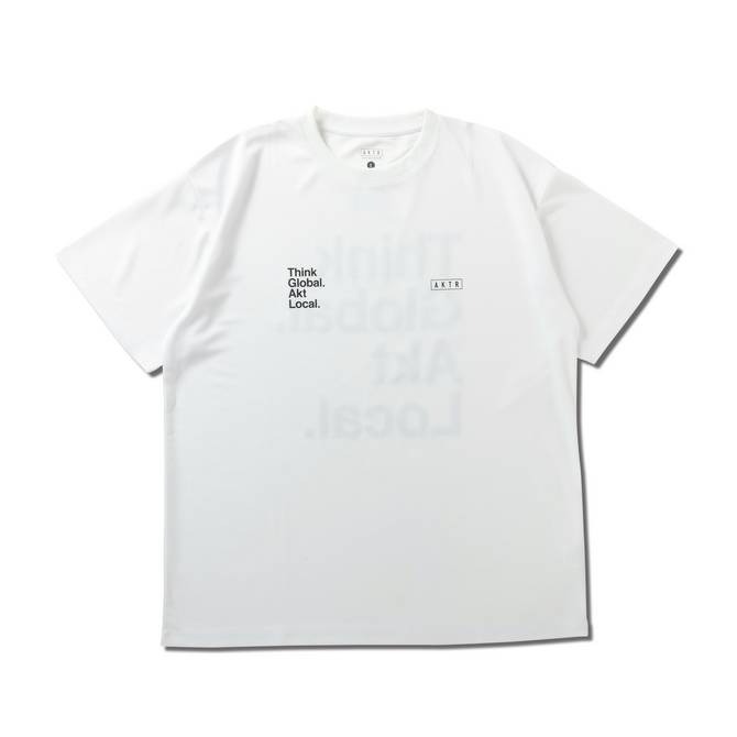 AKTR  LOCAL LOOSE FIT SPORTS TEE WH【124-019005】