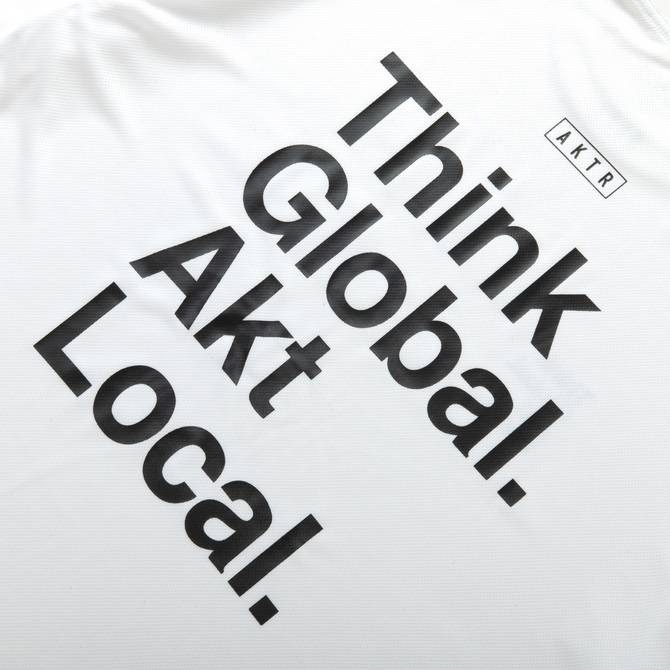 AKTR  LOCAL LOOSE FIT SPORTS TEE WH【124-019005】