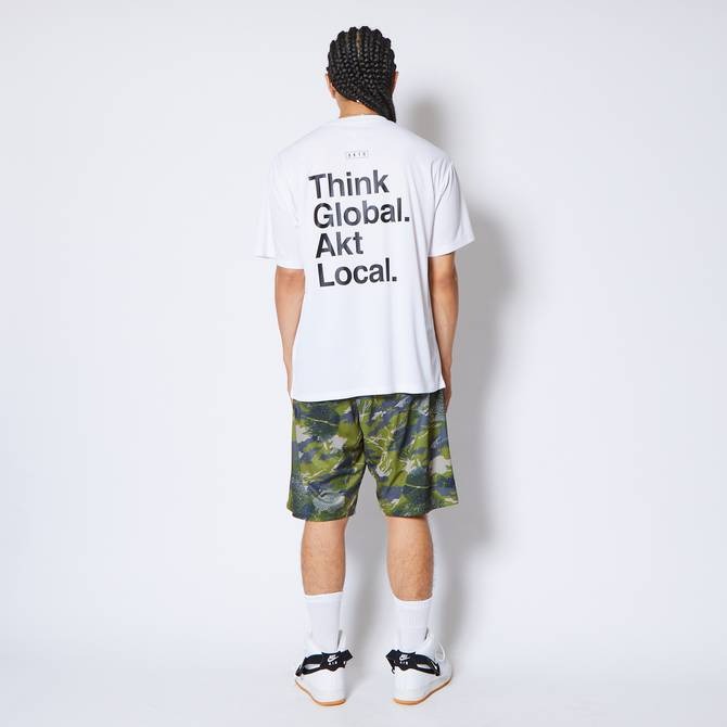 AKTR  LOCAL LOOSE FIT SPORTS TEE WH【124-019005】