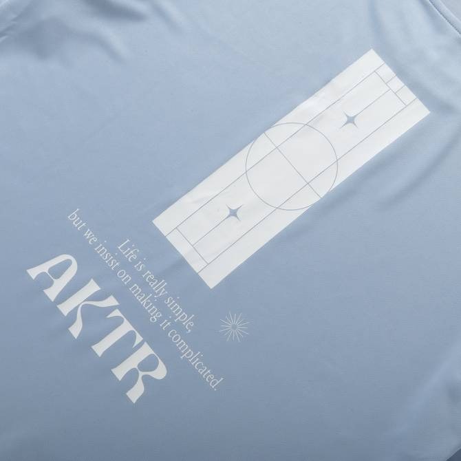 AKTR FEEL FREE S/S SPORTS TEE L-BL【124-040005】