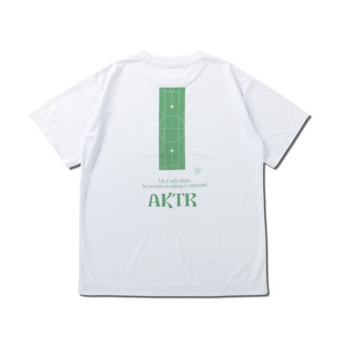 AKTR FEEL FREE S/S SPORTS TEE WH【124-040005】
