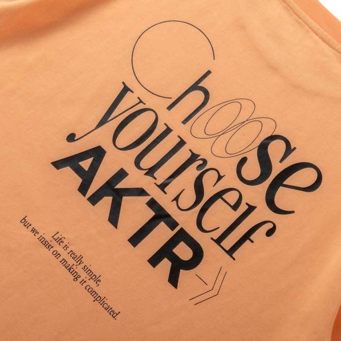 AKRE FEEL FREE S/S COTTON TEE OR【124-041005】