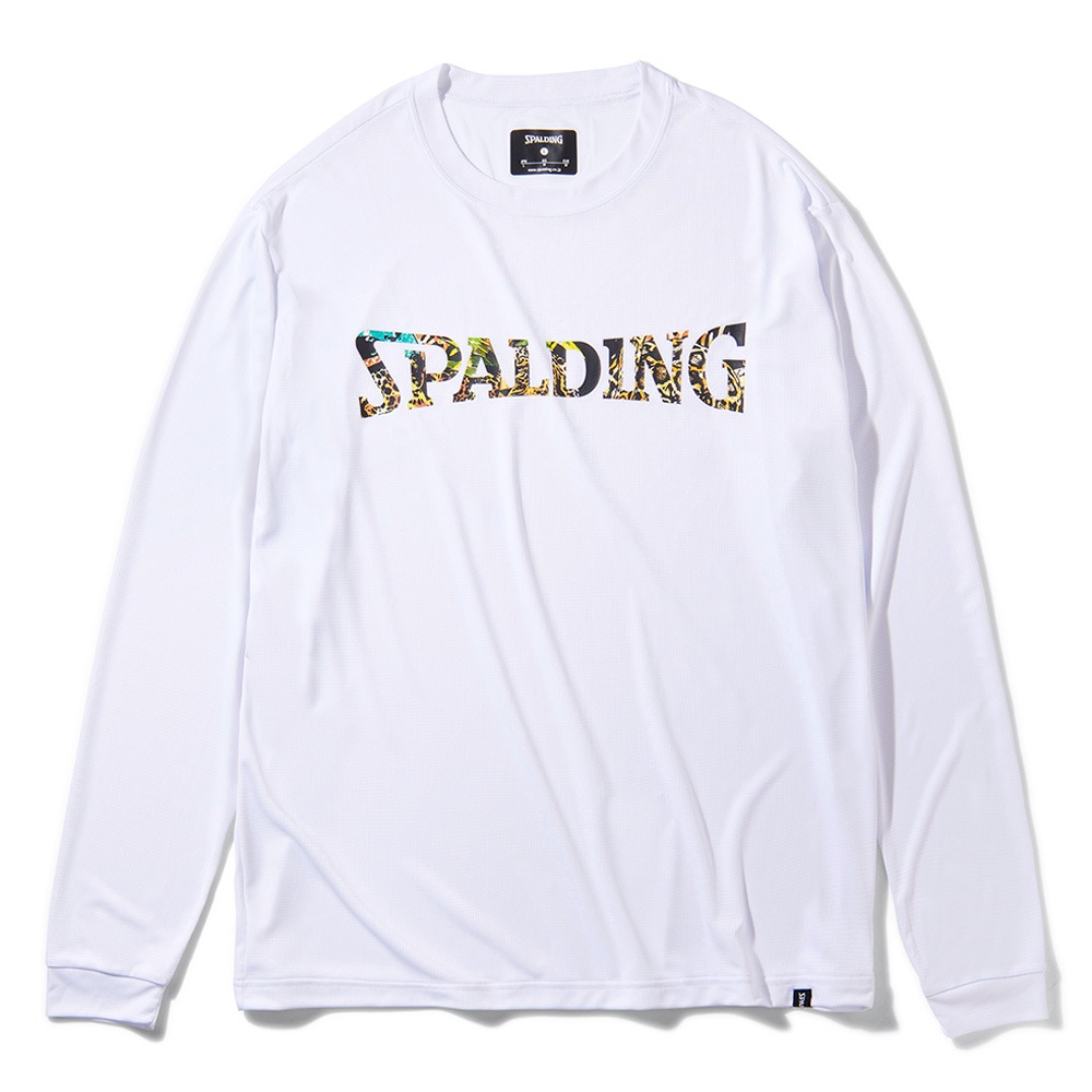 SPALDING ロングスリーブTシャツ ビーストロゴ ホワイト【 SMT211180】