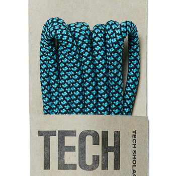 AKTR TECH SHOELACE L-GREENxBLACK