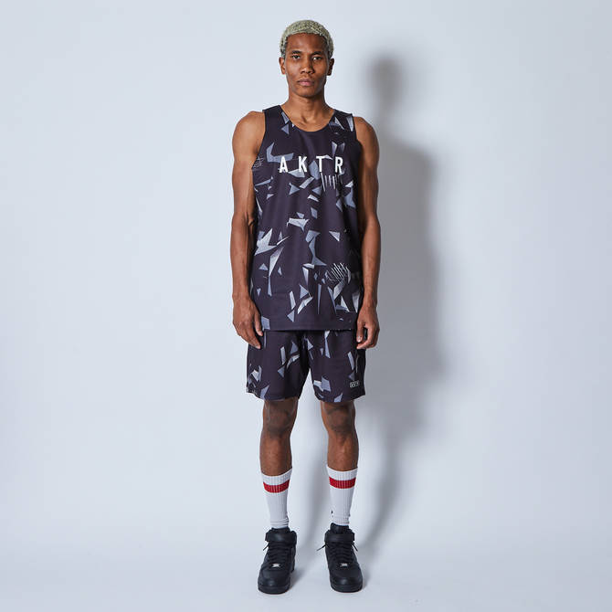 AKTR B.BALL POLYGON CAMO SHORTS BLACK