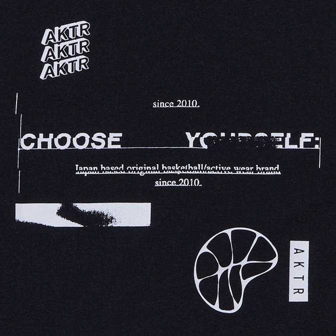 AKTR CUT-UP TEE BK【222-006005】