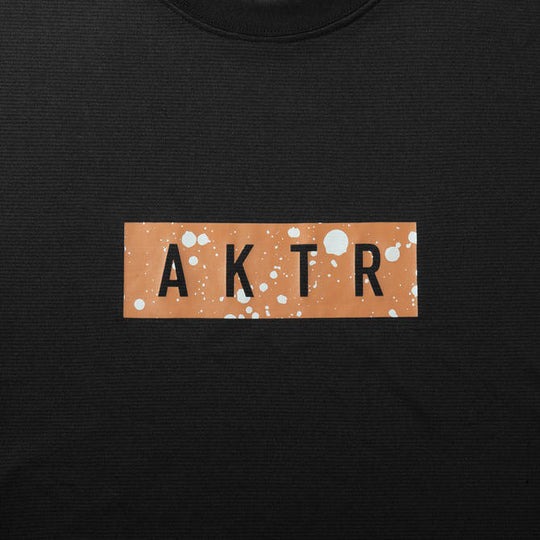 AKTR SPLASH BOX LOGO L/S SPORTS TEE BK【223-013005】