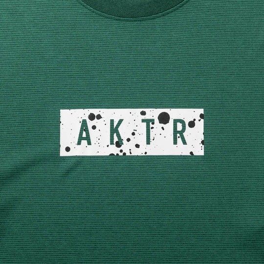 AKTR SPLASH BOX LOGO L/S SPORTS TEE GR【223-013005】