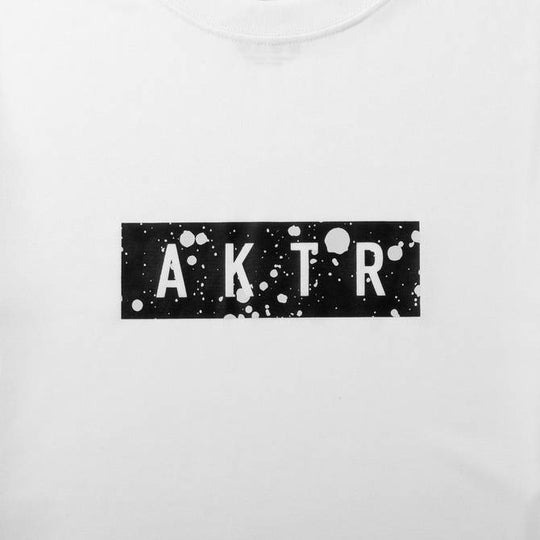 AKTR SPLASH BOX LOGO L/S SPORTS TEE WH【223-013005】