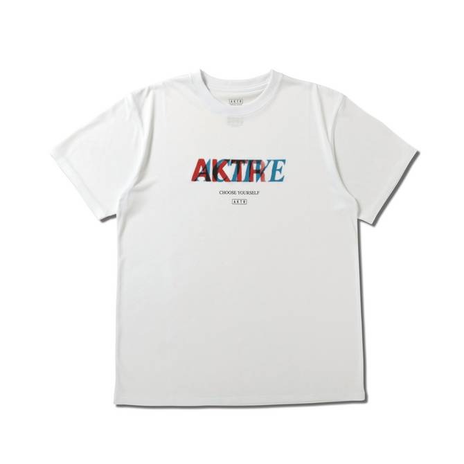 AKTR HALFTONE ACTIVE SPORTS TEE WH【224-005005】