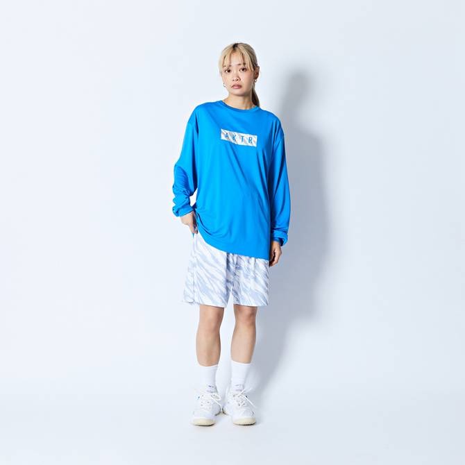 AKTR BEAST CAMO BOX LOGO L/S SPORTS TEE BL【224-017005】