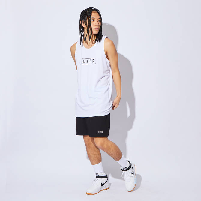 BASIC AKTR LOGO TANK WHITE