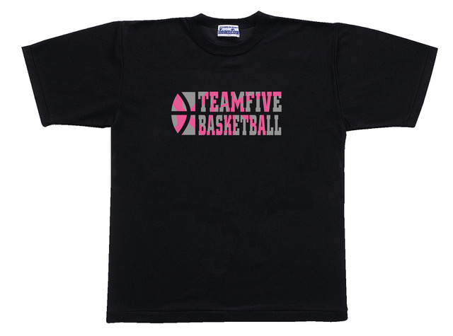 チームファイブ Tシャツ「バスケットボール」【AT−9607】