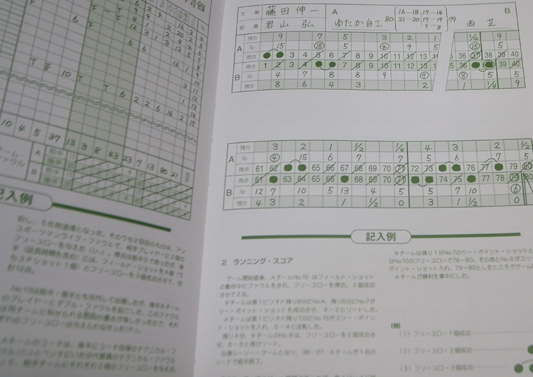 スコアブック（オフィシャル方式）