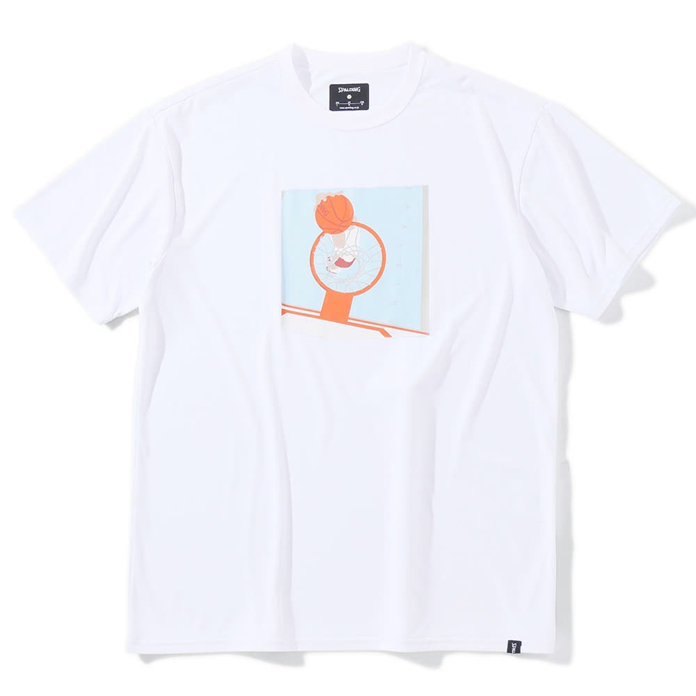 SPALDING ジュニア Tシャツ ダンク ホワイト【SJT23054】