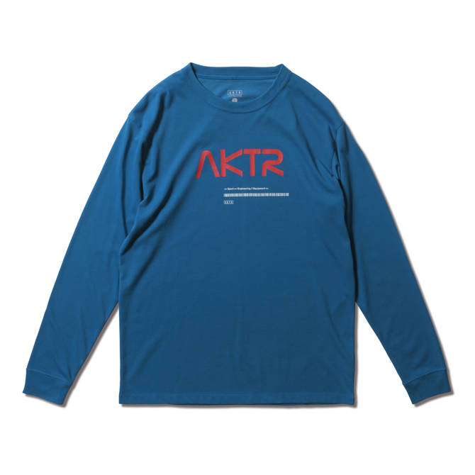 AKTR SPACE AKTR LOGO L/S TEE BLUE【221-003005】