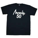 Mewship50【50 LOGO】S/S CT (BKWH)