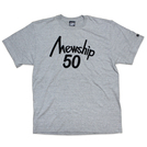 Mewship50【50 LOGO】S/S CT (GYBK)