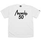 Mewship50【50 LOGO】S/S PL (WHBK)