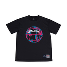 SPALDING Tシャツ マーブル【SMT190200 BK×PK】 SPALDING Tシャツ マーブル【SMT190200 BK×PK】