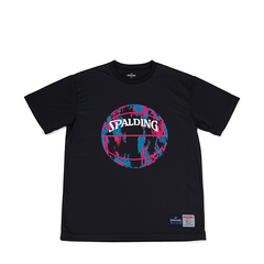 SPALDING Tシャツ マーブル【SMT190200 BK×PK】