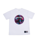 SPALDING Tシャツ マーブル【SMT190200 WH×PK】 SPALDING Tシャツ マーブル【SMT190200 WH×PK】