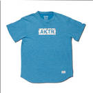 AKTR BLEEDING CAMO BOX LOGO TEE BLUE