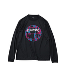 SPALDING L/S Tシャツ マーブルボール【MT191210 BK×PNK】 SPALDING L/S Tシャツ マーブルボール【MT191210 BK×PNK】