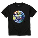 SPALDINGTシャツ ウォーターマーブルボール【SMT200200 BK×ML】