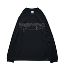 Mewship50 Lake of zone L/S PL <Black×White×Shrimp>