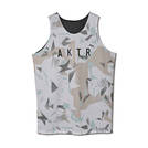 AKTR B.BALL POLYGON CAMO REVERSIBLE TANK WHITExGRAY