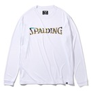 SPALDING ロングスリーブTシャツ ビーストロゴ ホワイト【 SMT211180】
