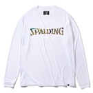 SPALDING ロングスリーブTシャツ ビーストロゴ ホワイト【 SMT211180】 SPALDING ロングスリーブTシャツ ビーストロゴ ホワイト【 SMT211180】