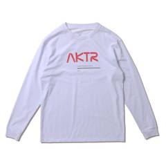 AKTR SPACE AKTR LOGO L/S TEE WHITE【221-003005】