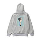 AKTR eyewater SWEAT HOODIE GRAY【122-113010】