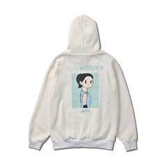 AKTR eyewater SWEAT HOODIE WHITE【122-113010】
