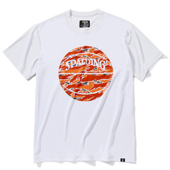 SPALDING Tシャツ タイガーカモボール アイスグレー【SMT22001】