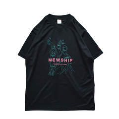 MEWSHIP Three point GOAT S/S PL <Black×B.Green×R.Pink>