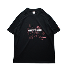 MEWSHIP Stepback Paris S/S PL (Black×S.Pink×White)