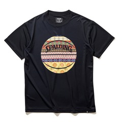 SPALDING Tシャツ ボヘミアンボール【SMT22108】ブラック