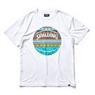 SPALDING Tシャツ ボヘミアンボール【SMT22108】ホワイト