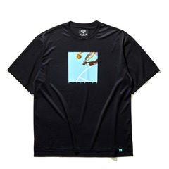 SPALDING Tシャツ クロスオーバー【SMT22134】ブラック
