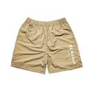 MEWSHIP LOGO nylon active pants (S.Khaki×White)