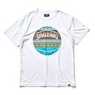 SPALDING Tシャツ ボヘミアンボール ホワイト【SMT22108】